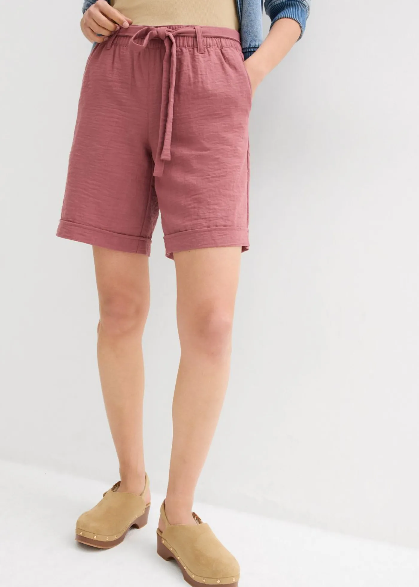 bonprix bonprix Bermudas tipo paperbag baya suave New