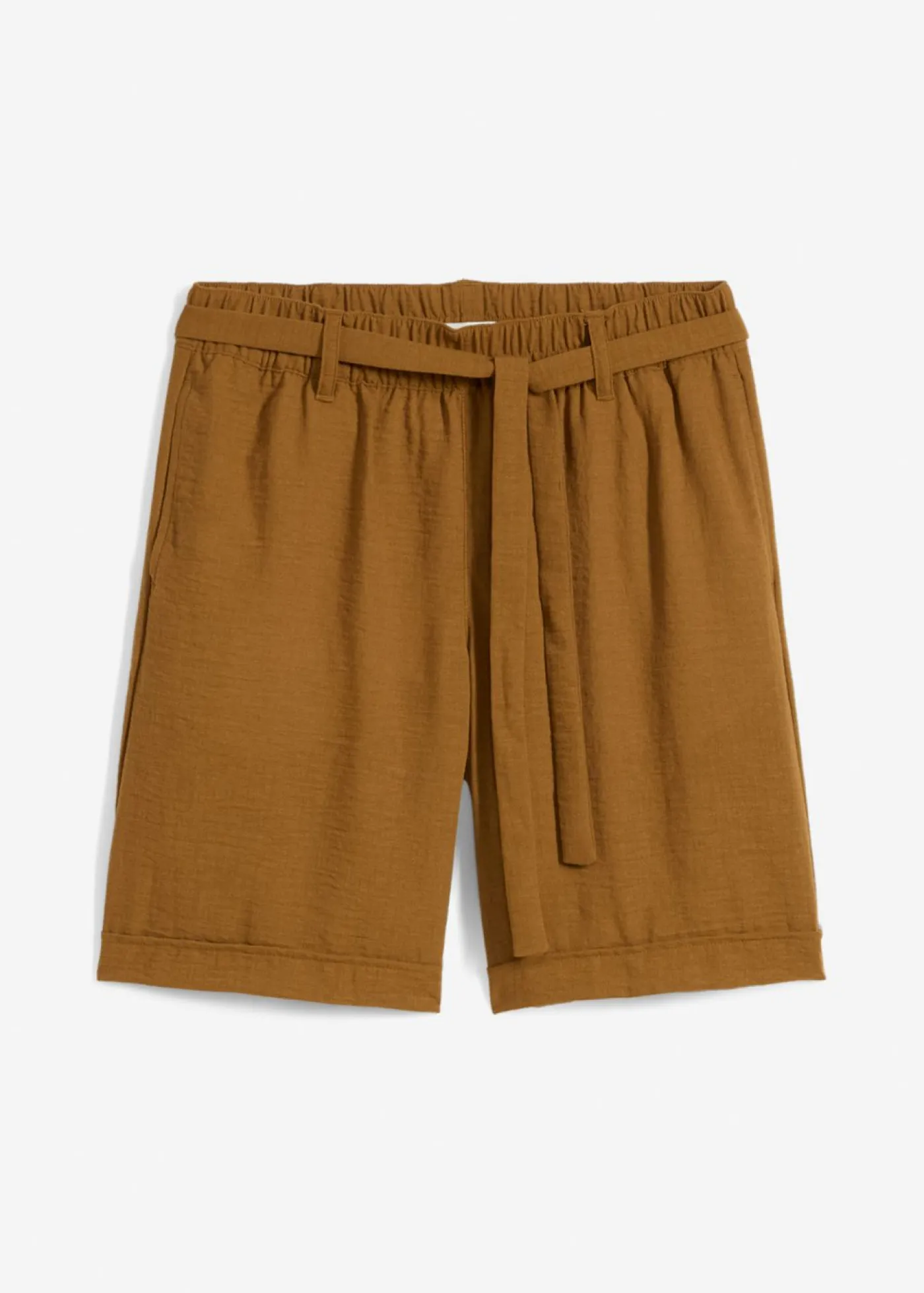 bonprix bonprix Bermudas tipo paperbag Marrón coñac Discount