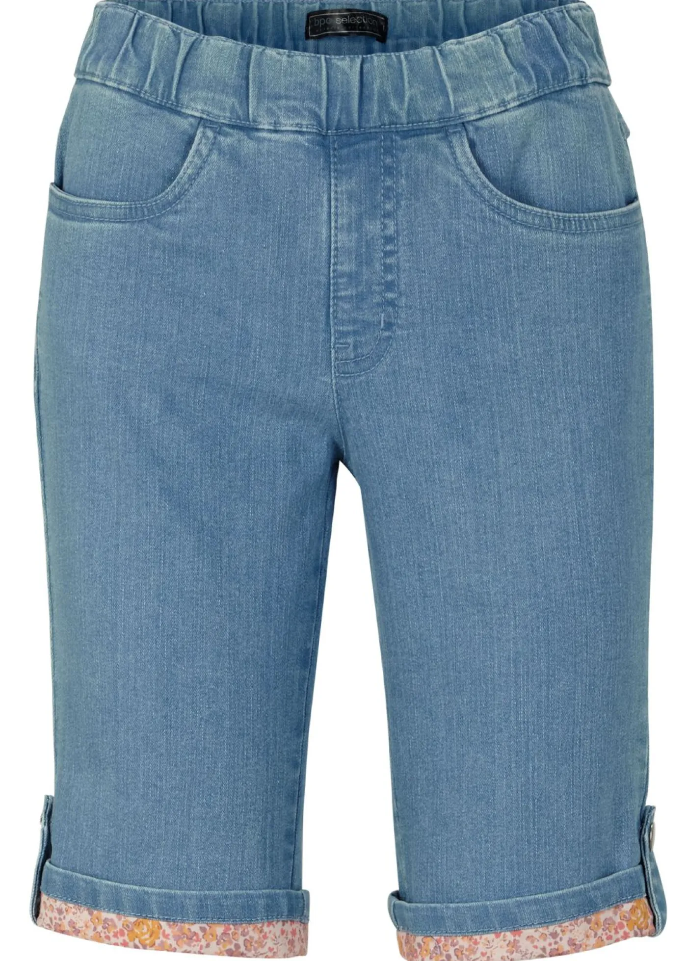 bonprix bonprix Bermudas vaqueras con dobladillo de color Denim claro Discount