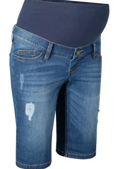 bonprix bonprix Bermudas vaqueras premamá, regular fit Azul Outlet