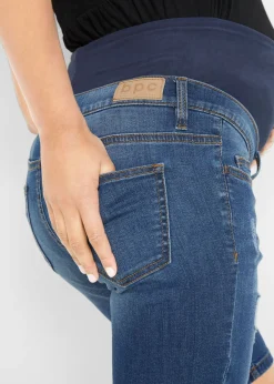 bonprix bonprix Bermudas vaqueras premamá, regular fit Azul Outlet