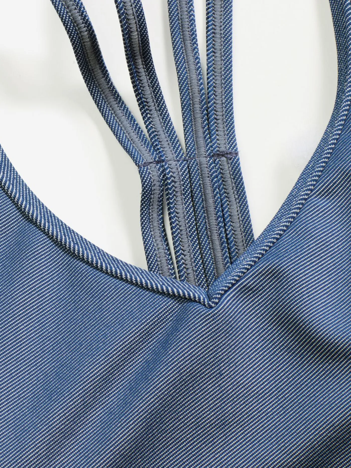 bonprix bonprix Bikini bustier de aspecto vaquero (2 piezas) Azul oscuro denim Outlet
