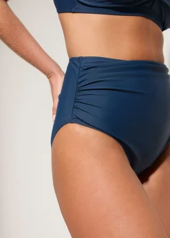 bonprix bonprix Bikini con ligero efecto moldeador y aspecto cruzado (2 piezas) Azul almirante New