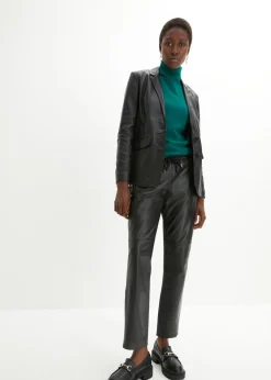 bonprix bonprix Blazer con napa de borrego Negro New