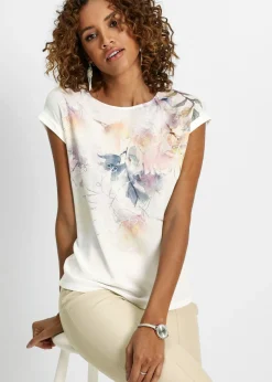 bonprix bonprix Blusa crema suave floral Hot