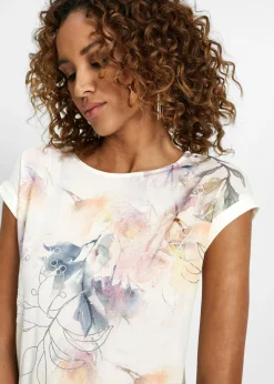 bonprix bonprix Blusa crema suave floral Hot