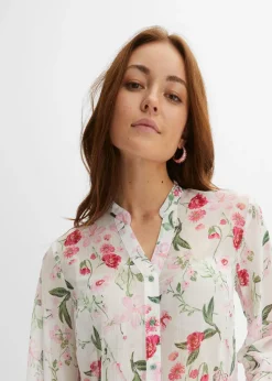 bonprix bonprix Blusa Blanco lana con flores New