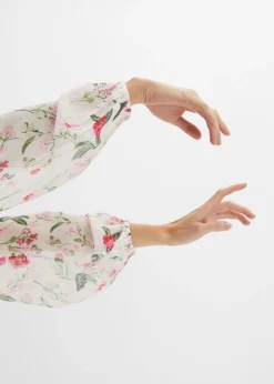 bonprix bonprix Blusa Blanco lana con flores New