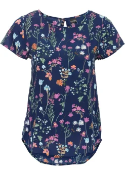 bonprix bonprix Blusa Azul oscuro de flores Sale