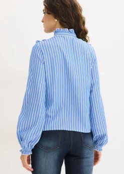 bonprix bonprix Blusa Azul-blanco con rayas