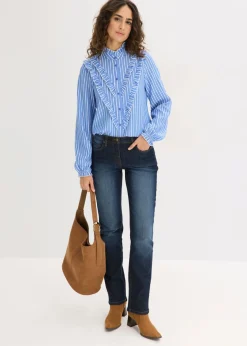 bonprix bonprix Blusa Azul-blanco con rayas