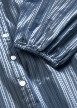 bonprix bonprix Blusa azul ahumado/blanco rayas verticales