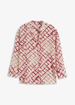bonprix bonprix Blusa violeta-crudo estampado New