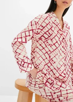 bonprix bonprix Blusa violeta-crudo estampado New