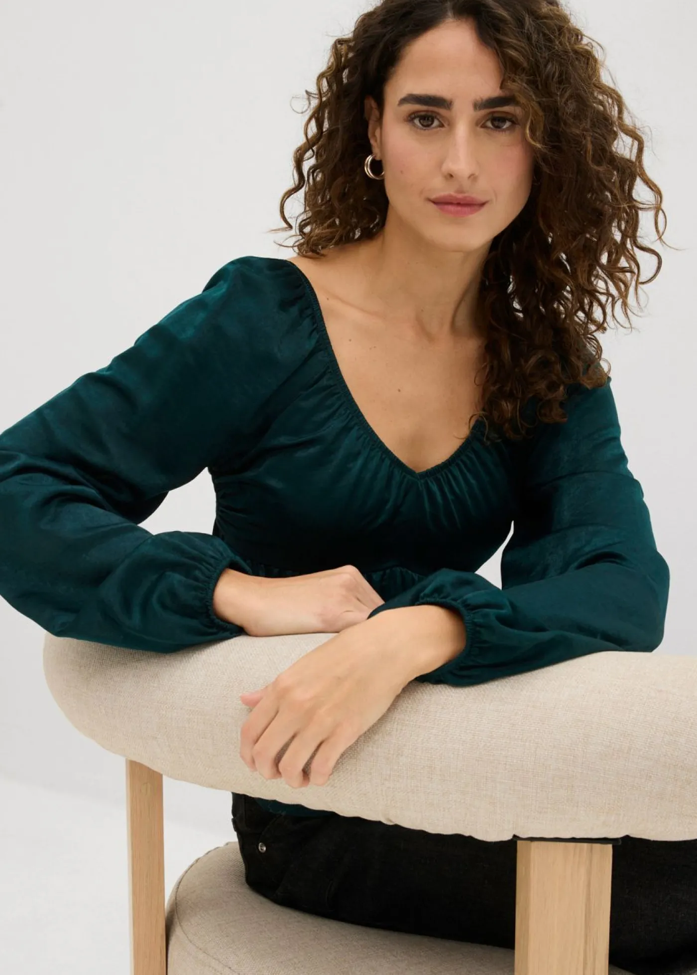 bonprix bonprix Blusa Verde intenso Online