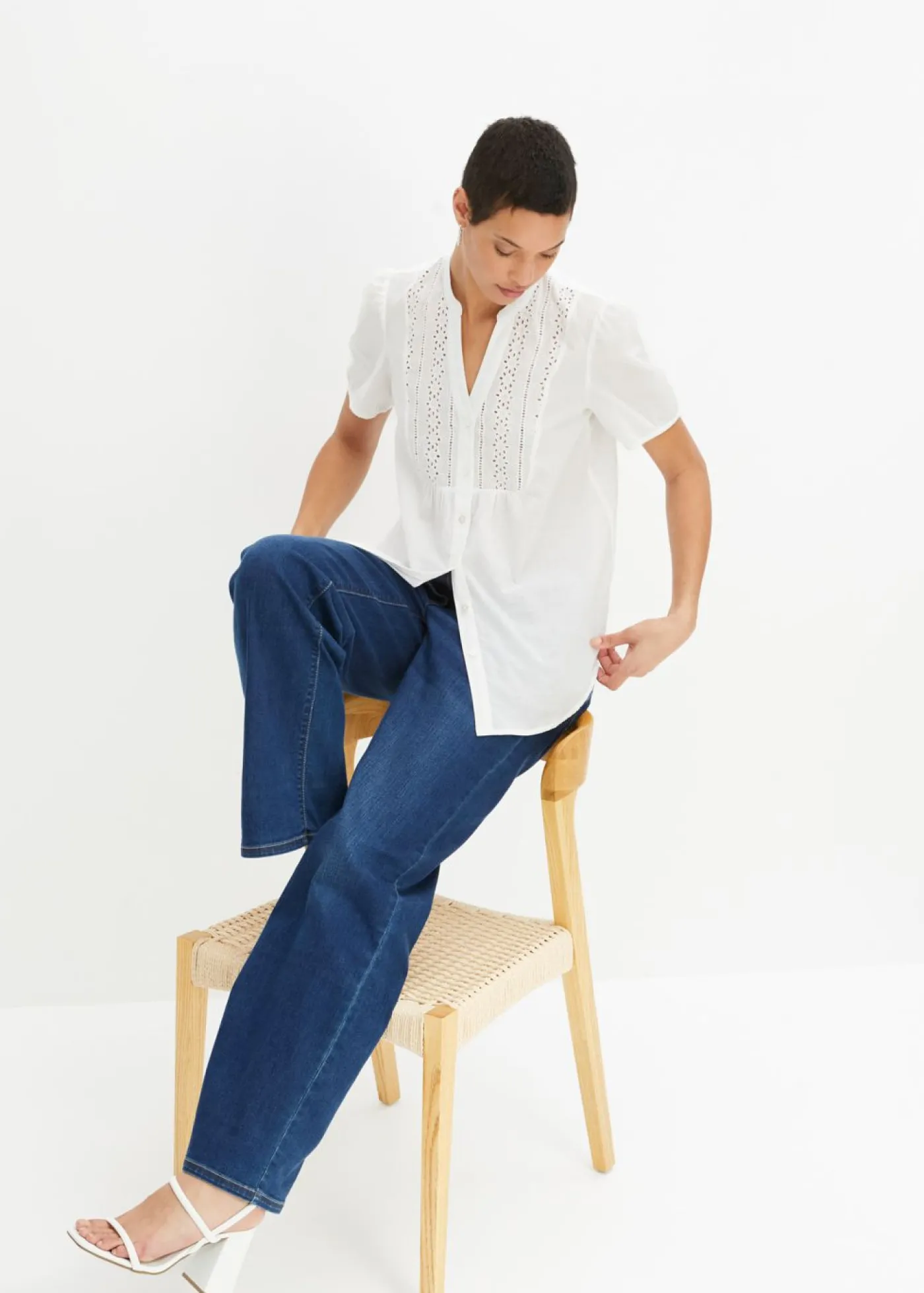 bonprix bonprix Blusa Blanco Clearance