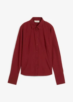 bonprix bonprix Blusa con contenido de seda rojo castaño Sale