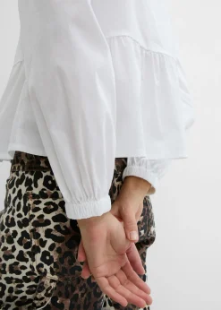 bonprix bonprix Blusa con detalles de lazo Blanco New