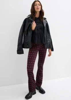bonprix bonprix Blusa con detalles de lazo Negro Outlet