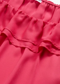 bonprix bonprix Blusa con escote bañera Rosa oscuro Discount