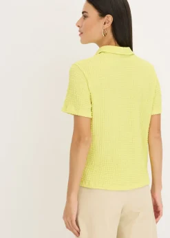 bonprix bonprix Blusa con estructura Amarillo cítrico Outlet
