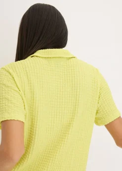 bonprix bonprix Blusa con estructura Amarillo cítrico Outlet