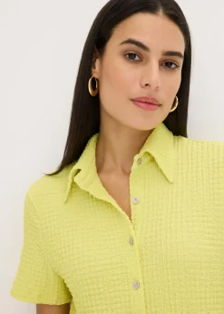 bonprix bonprix Blusa con estructura Amarillo cítrico Outlet