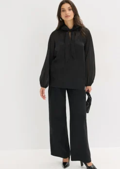 bonprix bonprix Blusa con lazo Negro Best