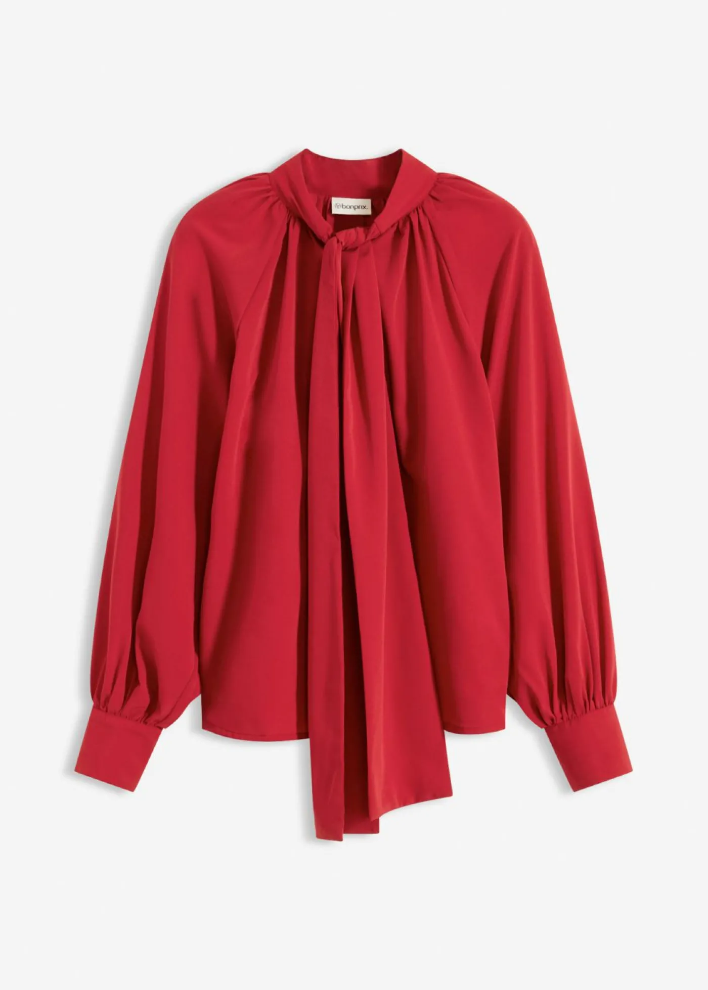 bonprix bonprix Blusa con lazo rojo cayena Discount