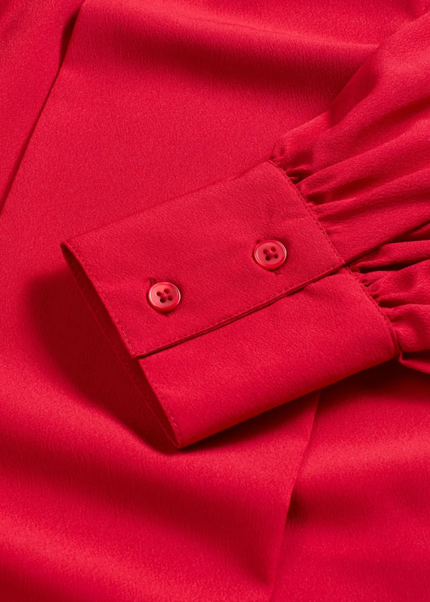 bonprix bonprix Blusa con lazo rojo cayena Discount