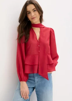 bonprix bonprix Blusa con lazo Cereza Outlet