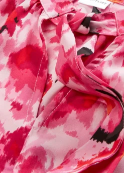 bonprix bonprix Blusa con lazo de gasa rosa caliente Hot