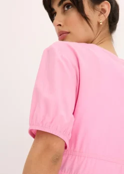 bonprix bonprix Blusa con lazos Rosa