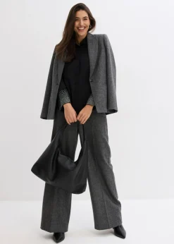 bonprix bonprix Blusa con piedras brillantes Negro Outlet