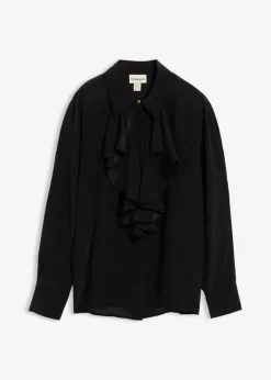bonprix bonprix Blusa con seda Negro Best