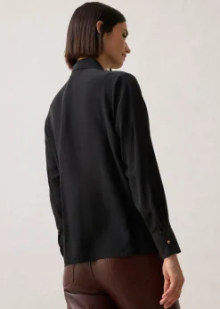bonprix bonprix Blusa con seda Negro Best
