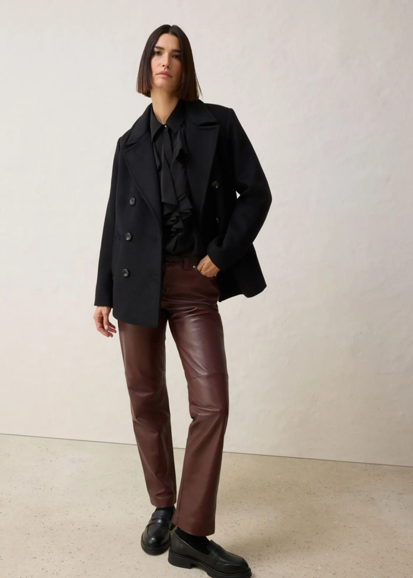 bonprix bonprix Blusa con seda Negro Best