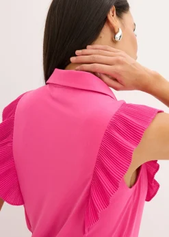 bonprix bonprix Blusa con volantes Pink lady Outlet