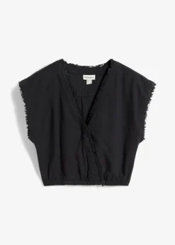 bonprix bonprix Blusa corta Negro