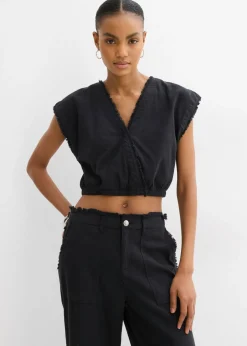 bonprix bonprix Blusa corta Negro