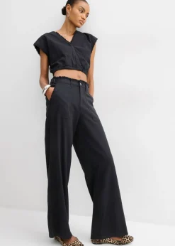 bonprix bonprix Blusa corta Negro