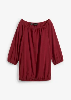 bonprix bonprix Blusa de algodón orgánico puro granada Discount
