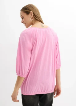 bonprix bonprix Blusa de algodón orgánico puro Rosa Sale