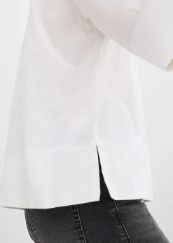 bonprix bonprix Blusa de algodón orgánico puro Blanco Best