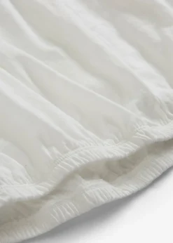 bonprix bonprix Blusa de algodón orgánico puro Blanco lana Discount