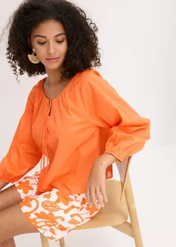 bonprix bonprix Blusa de algodón orgánico puro mango Online