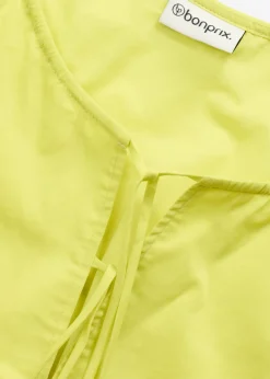 bonprix bonprix Blusa de algodón orgánico puro Amarillo cítrico Hot