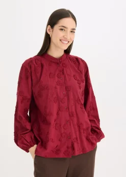 bonprix bonprix Blusa de algodón puro Rojo Clearance