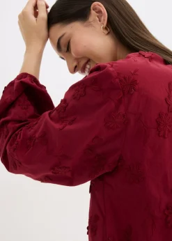bonprix bonprix Blusa de algodón puro Rojo Clearance