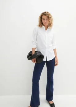 bonprix bonprix Blusa de algodón puro Blanco Outlet